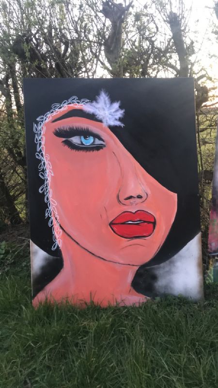 Akryl maleri Theresa af MuniQ Art malet i 2020