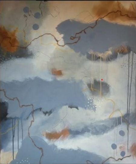 Akryl maleri Dust af Ahle malet i 2020