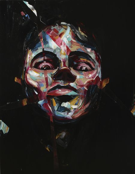 Akryl maleri Shin'en af Karim Loberg malet i 2020