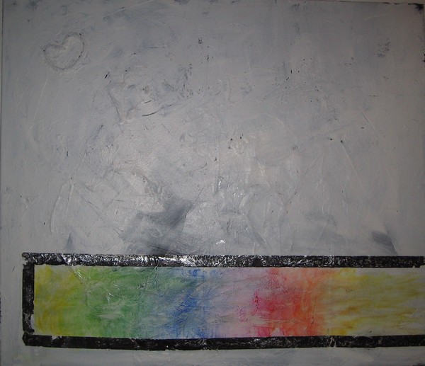 Akryl maleri Regnbue af SimoneM malet i 2009