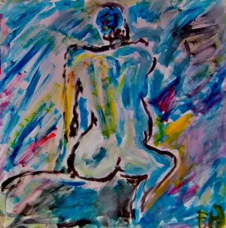  maleri croquis af flemming hansen malet i 2019