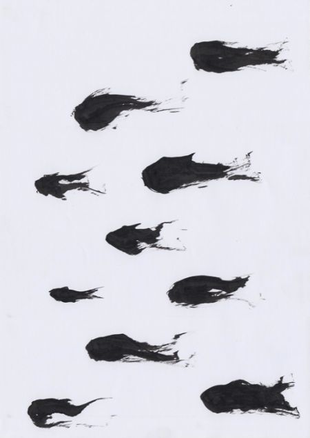  maleri 10 Ink Fish af Brad Mossman malet i 2020