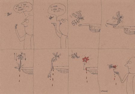  maleri Finger Cutter Bug (Comic) af Brad Mossman malet i 2020