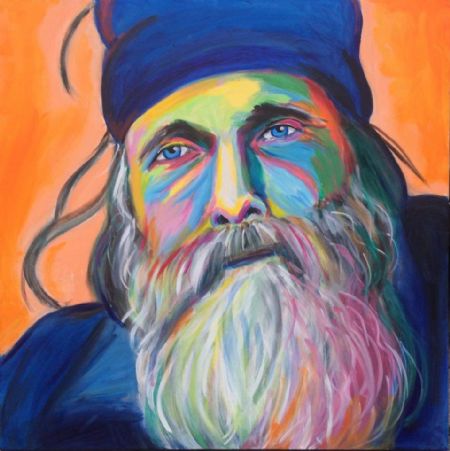 Akryl maleri Full of wisdom af marie Bendix malet i 2016