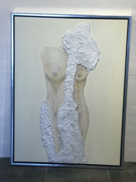 Akryl maleri WOMAN af Linda Kunckel malet i 2020