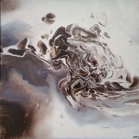 Blandede medier maleri Ocean deep/Ocean dive af Mille Fjord malet i 2021