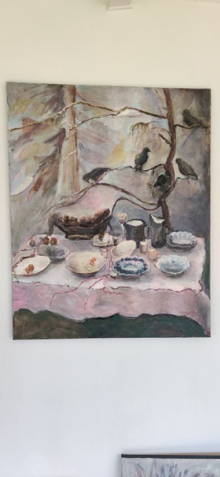 Olie maleri Morgen af Olga Goldabina malet i 2015