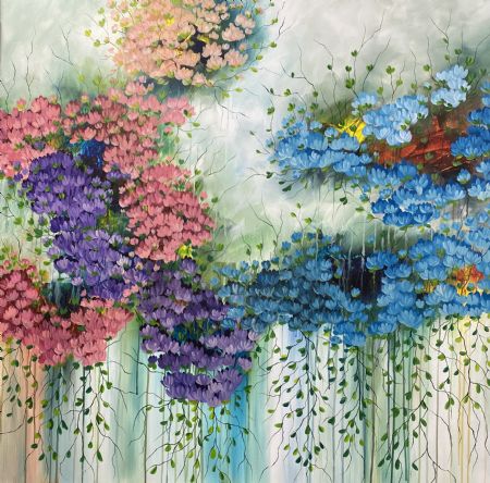 Akryl maleri Blooming af Galleri EVIG malet i 2021