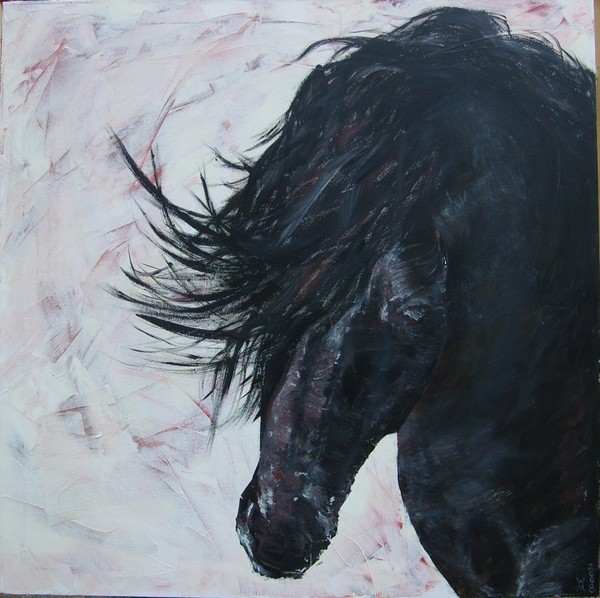 Akryl maleri Ingen titel af WM Galleri - Winnie Møller malet i 2008