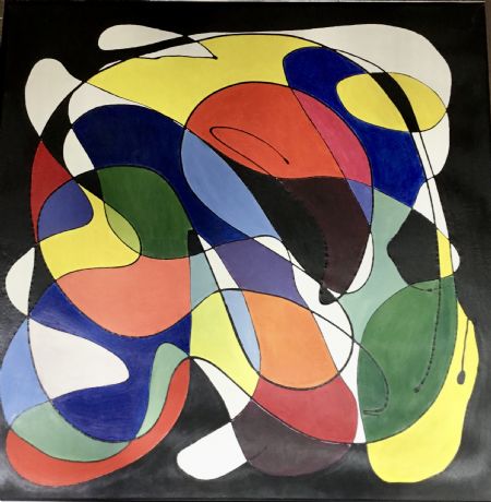 Olie maleri Farver af Wincentz K malet i 2019