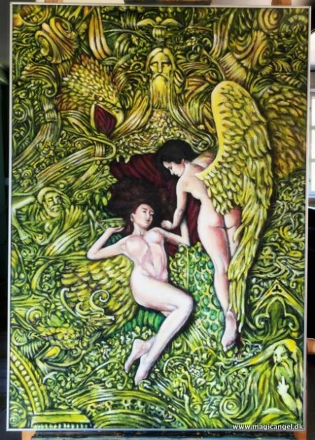  maleri www.magicangel.dk af Kasia Januszkiewicz malet i 
