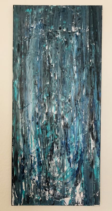 Akryl maleri Blueness af Annette Lyager malet i 2021