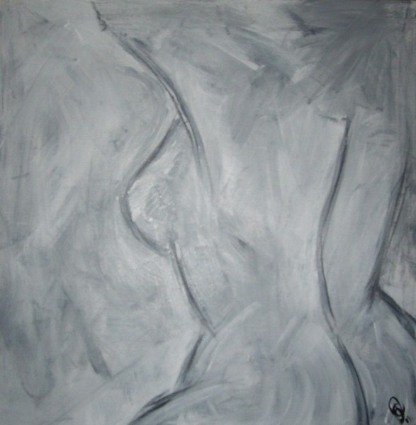 Akvarel maleri female 2 af Illum malet i 2009