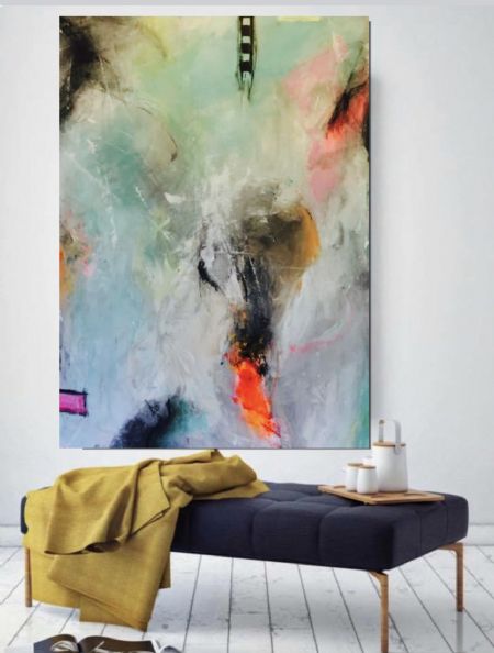 Akryl maleri Unavngivet af Art By Riks malet i 2019