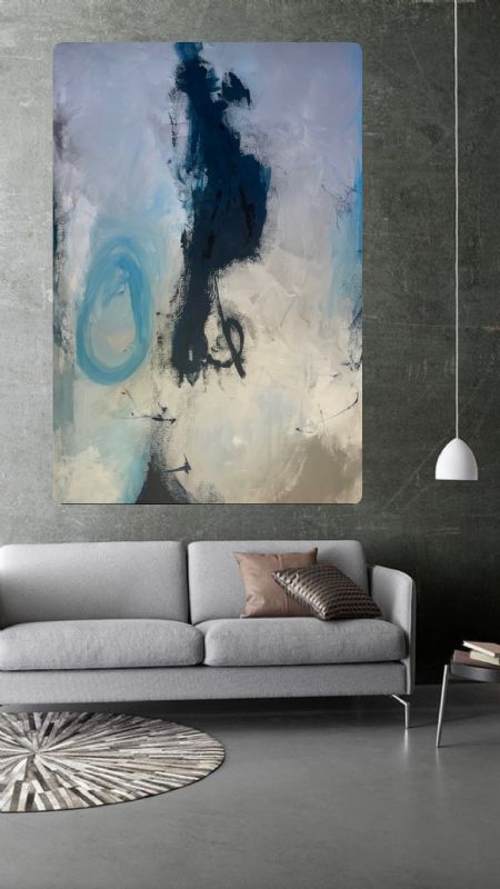 Akryl maleri Ikke navngivet (2019) af Art By Riks malet i 2019
