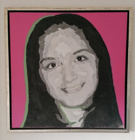 Akryl maleri Isabell af Marie Bravo Morales malet i 2013