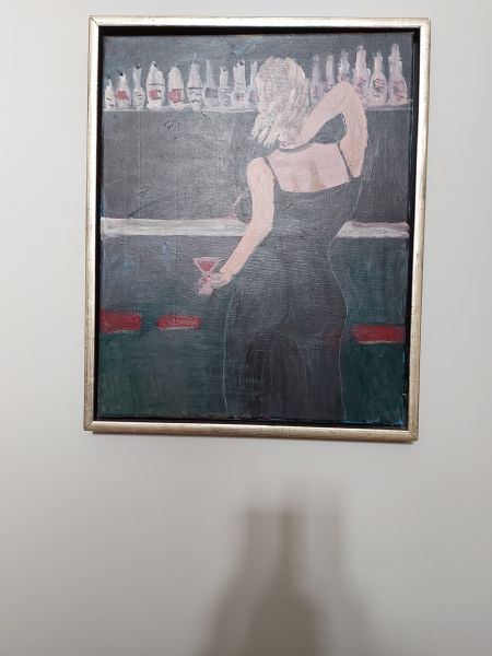 Akryl maleri Bardame af Sadedin Asanovski malet i 2019