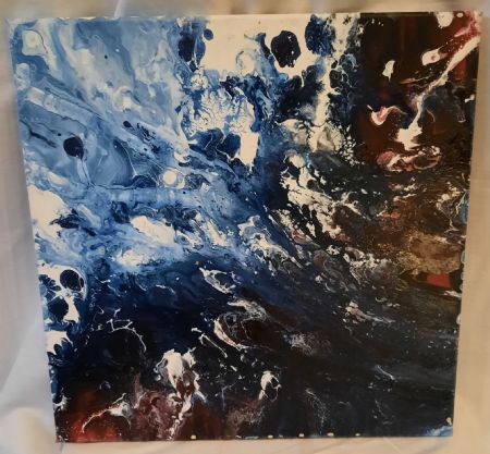 Akryl maleri HP131 af Heidi Pedersen malet i 2019