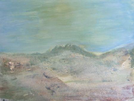 Akryl maleri Mols Bjerge af Bjørn Nørgård Mathiasen malet i 2021