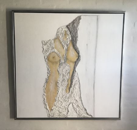 Akryl maleri WOMAN af Linda Kunckel malet i 2022