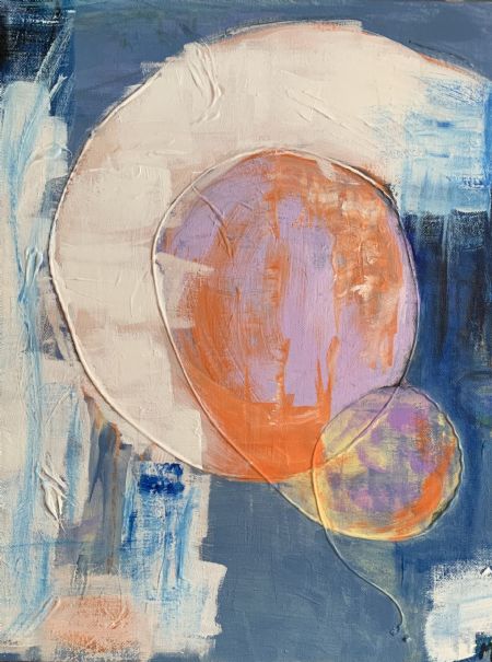 Akryl maleri Abstrakt by Sonne af Majken Sonne malet i 2022