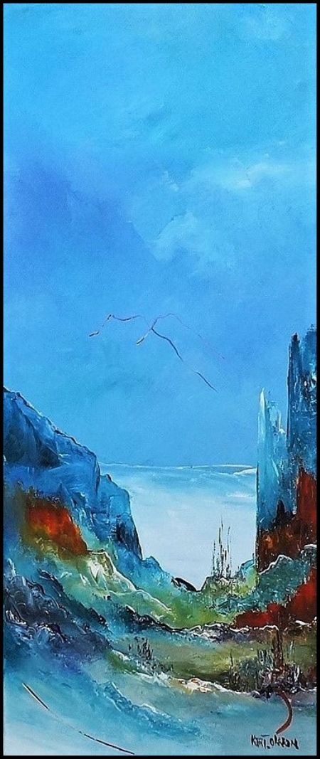Akryl maleri Havets kraft af Atelier Olsson - Kurt Olsson malet i 2022