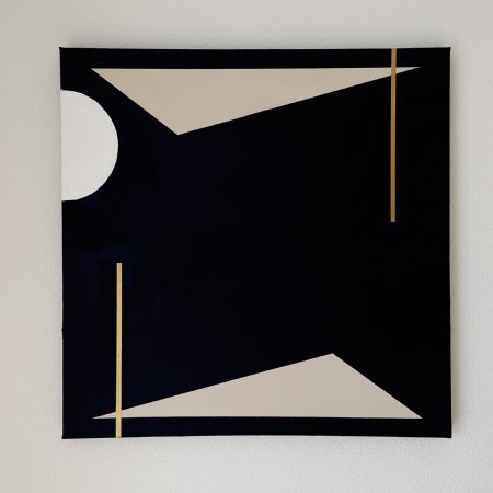 Akryl maleri Symmetry #1 af Katarina Alexandra Olesen malet i 2021