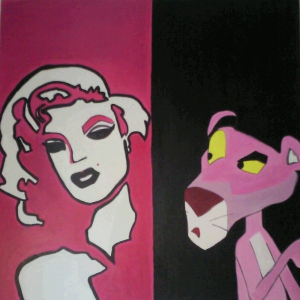  maleri PINK af Cat malet i 2009