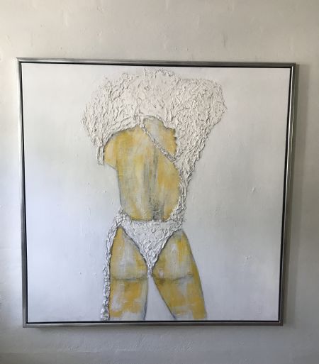 Akryl maleri WOMAN af Susan Nørgaard Andersen malet i 2022