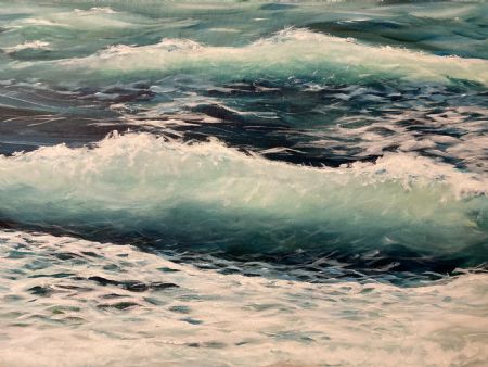 Akryl maleri 2 bølger af Tatiana Rask malet i 2022