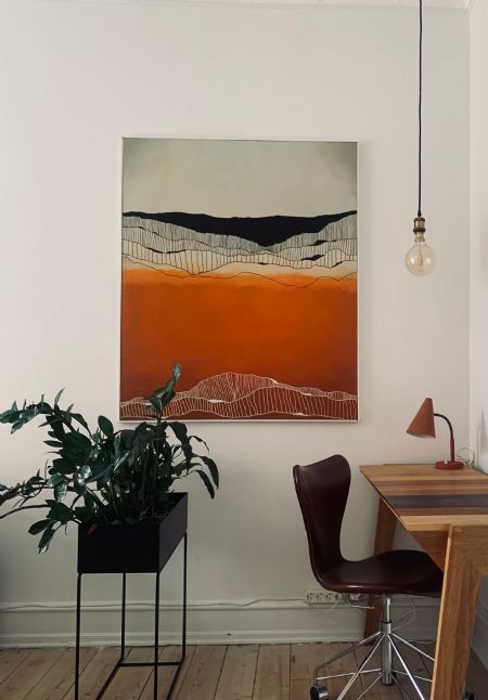 Akryl maleri Deep af Jonas Alstrøm malet i 2021