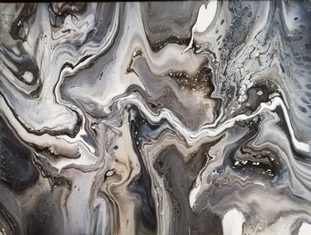 Akryl maleri Fifty Shades af J. Hansen malet i 2019