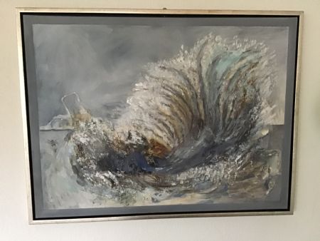 Akryl maleri Bølgen af Jette Kofod malet i 2016