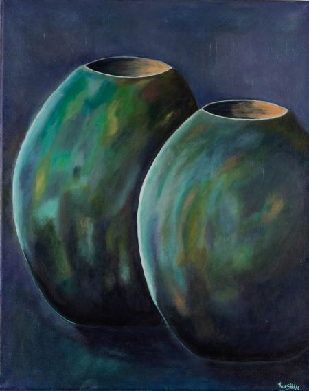 Akryl maleri Jars af Art Korsholm Lene Korsholm malet i 