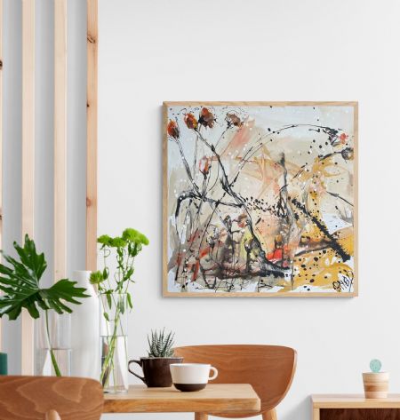 Akryl maleri www.galleriambp.dk (NR.20) af ART by AMBP / Anne-Mette Bank Petersen malet i 2022