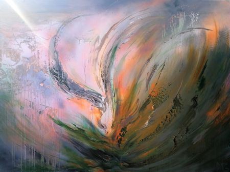 Akryl maleri Abstrakt 2 af Art by Gaarden malet i 2021