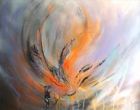 Akryl maleri Abstrakt 6 af Art by Gaarden malet i 2021