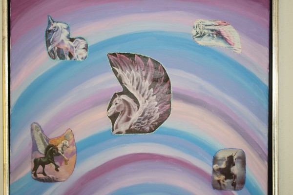 Blandede medier maleri Fairytale af LouLou malet i 2009