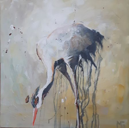 Akryl maleri Trane 3 af Art by Gaarden malet i 2020