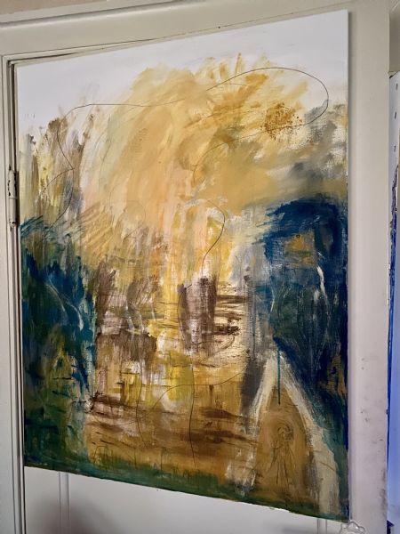 Akryl maleri Vogterne af Lisbeth Ancher malet i 2022