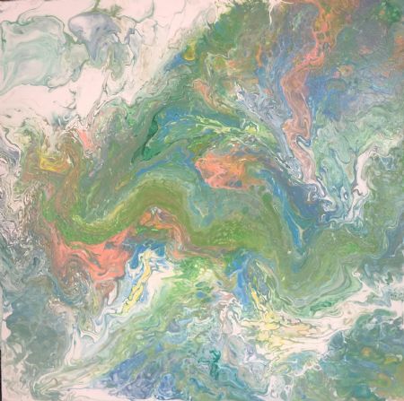 Akryl maleri The four seasons - Spring (2022) af Art by Danner  malet i 2022