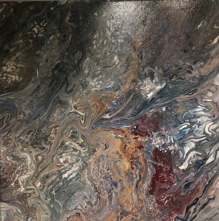 Akryl maleri Abstract 3 af Art by Danner  malet i 2022