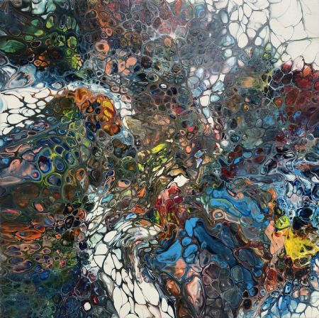 Akryl maleri Abstract 6 af Art by Danner  malet i 2022