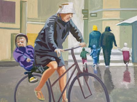 Olie maleri Børn kan afhentes af Tym Andersen malet i 2019
