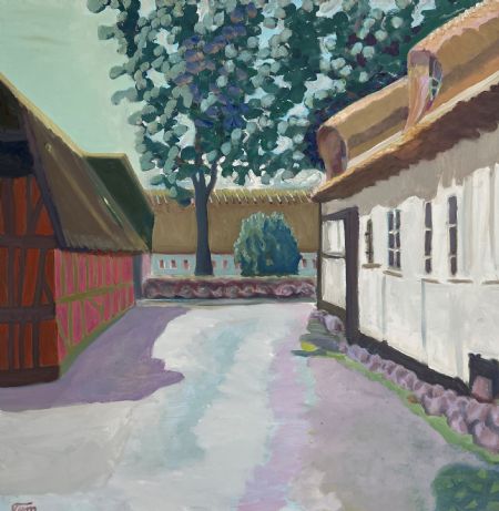 Olie maleri Der var så dejligt ude på landet af Tym Andersen malet i 2019