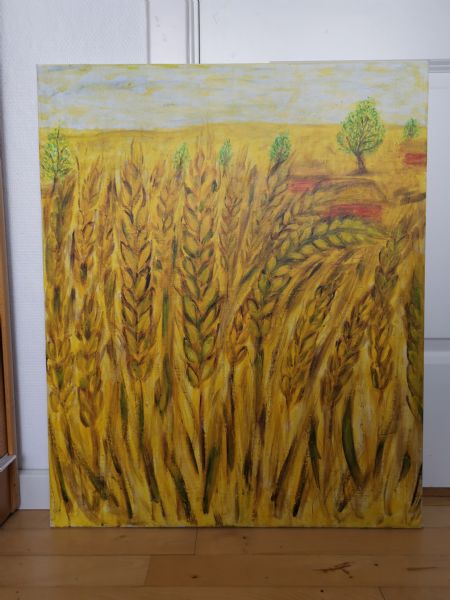 Olie maleri Hvedemarker af Julijana Djordjevic malet i 2010