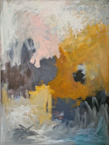 Akryl maleri Unavngivet af Gitte Simonsen malet i 2023