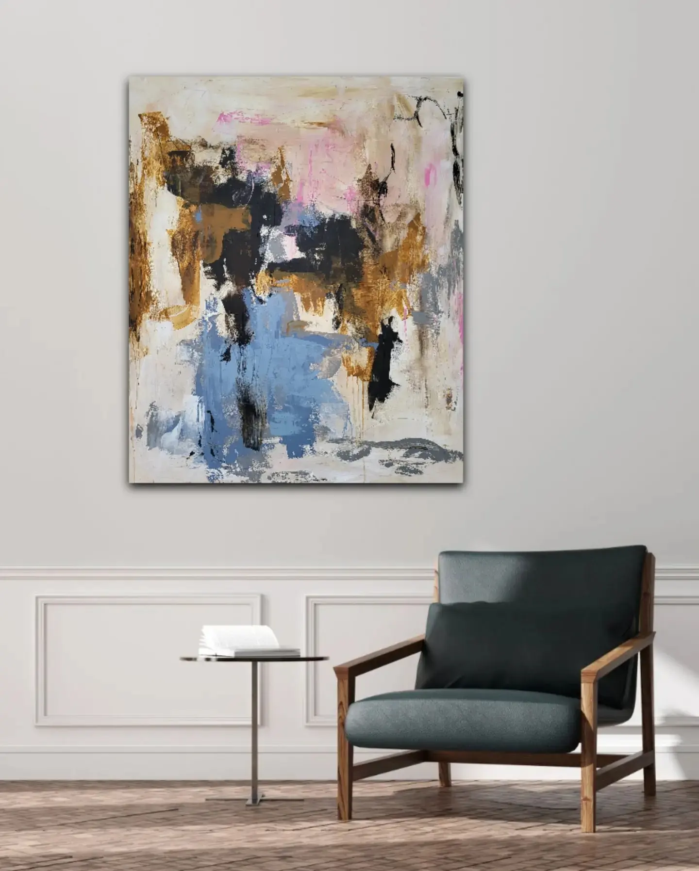 Akryl maleri Unavngivet af Art by Line Elliott malet i 2023