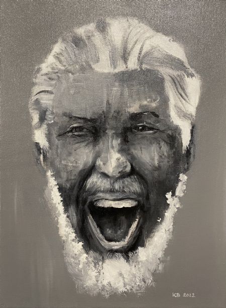Akryl maleri Scream af Kasper Bennedsen malet i 2022
