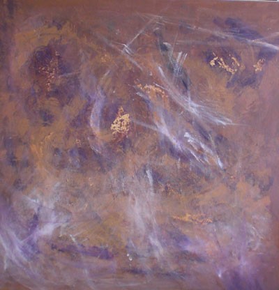 Akryl maleri Lavendel*2* af cvh malet i 2009